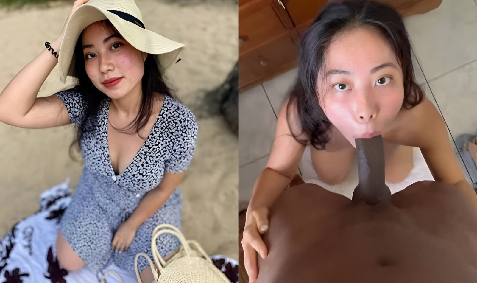 Nhi Nguyen et son petit ami noir ont des bites énormes