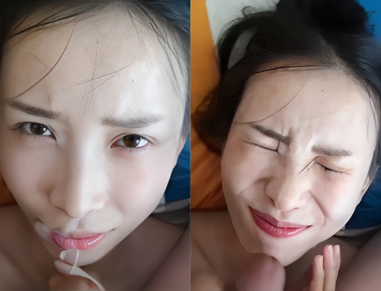 好色的女孩喜欢射在她脸上